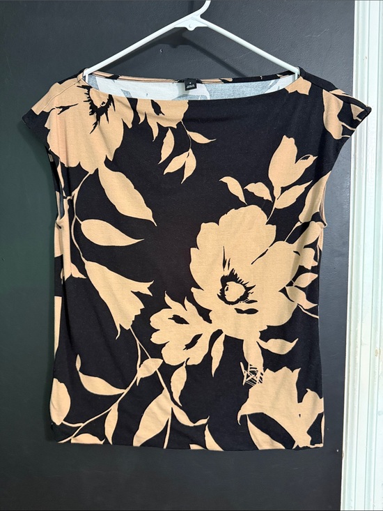 Ann Taylor Tops - Ann Taylor Boatneck Print Stretch Top Size: M